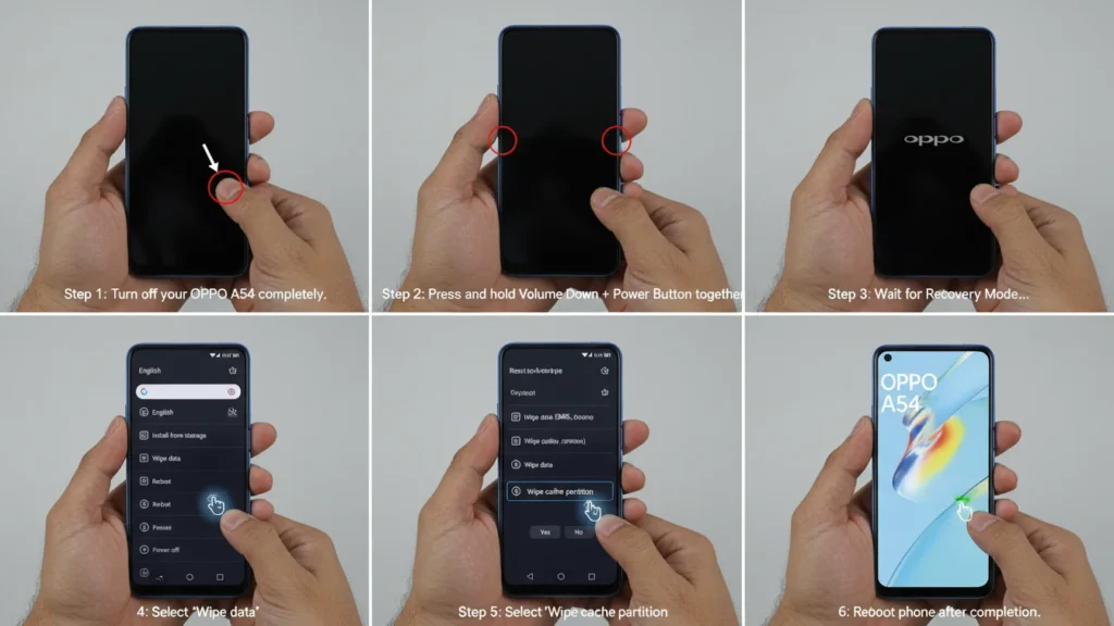 How to Clear Cache on OPPO A54
